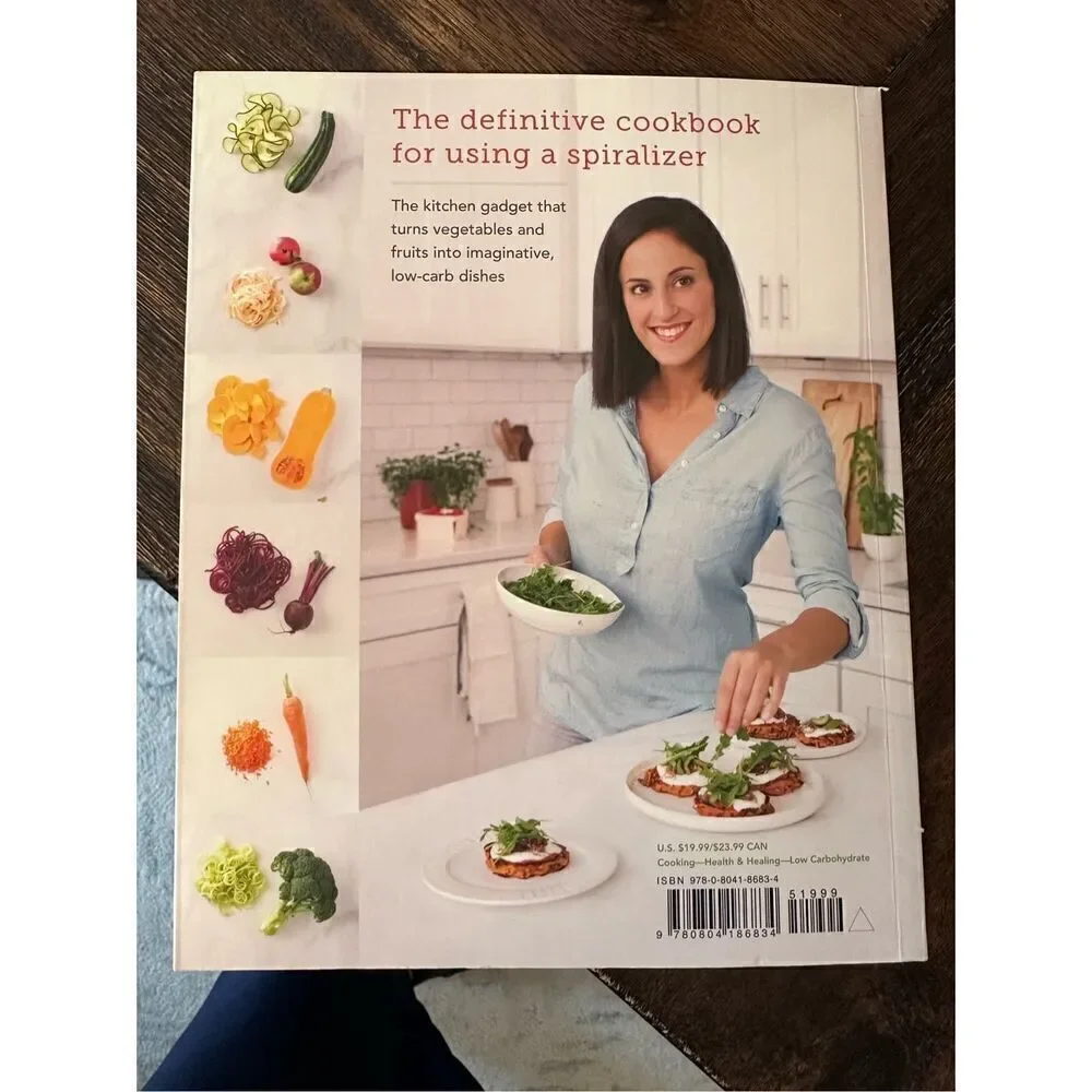 Paderno World Cuisine veggie spiralizer tool and cookbook